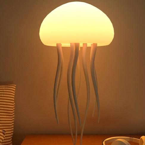 Jellyfish Mood Lamp LED Jellyfish Night Light Portable Jellyfish Lamp Jellyfish Decorations Smart Table Lamp for Bedside Desk